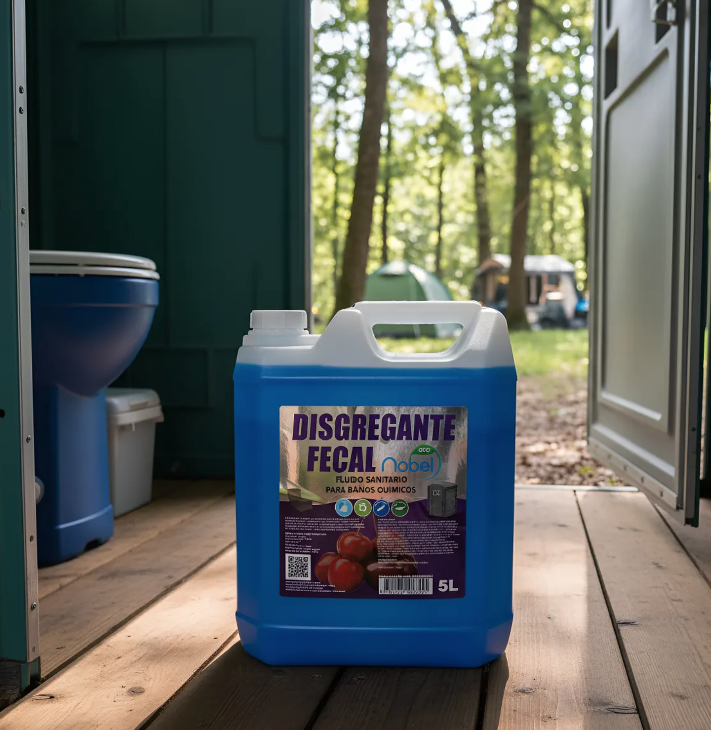 Disgregante Fecal Limpiador Para Baños Quimicos 5 Litros 2