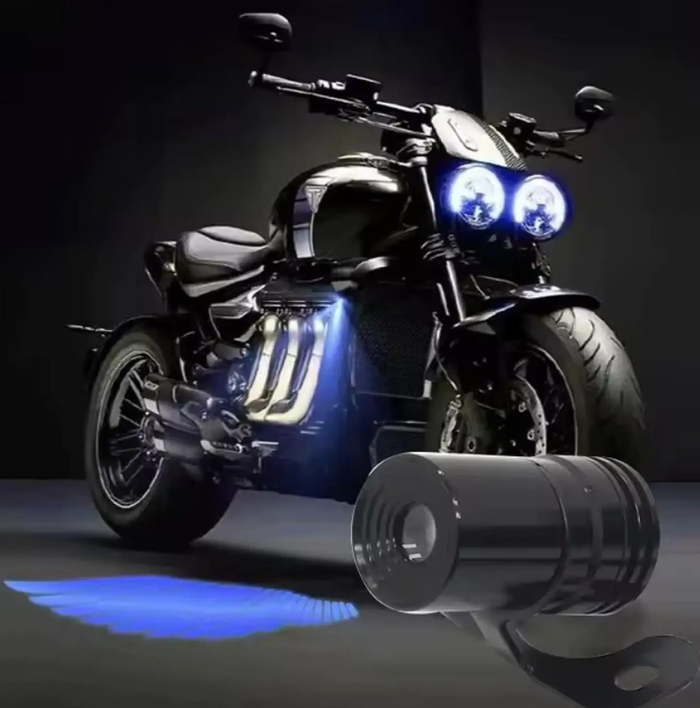 Par Proyeccion Led Motos Alas Camino Motocicleta 9