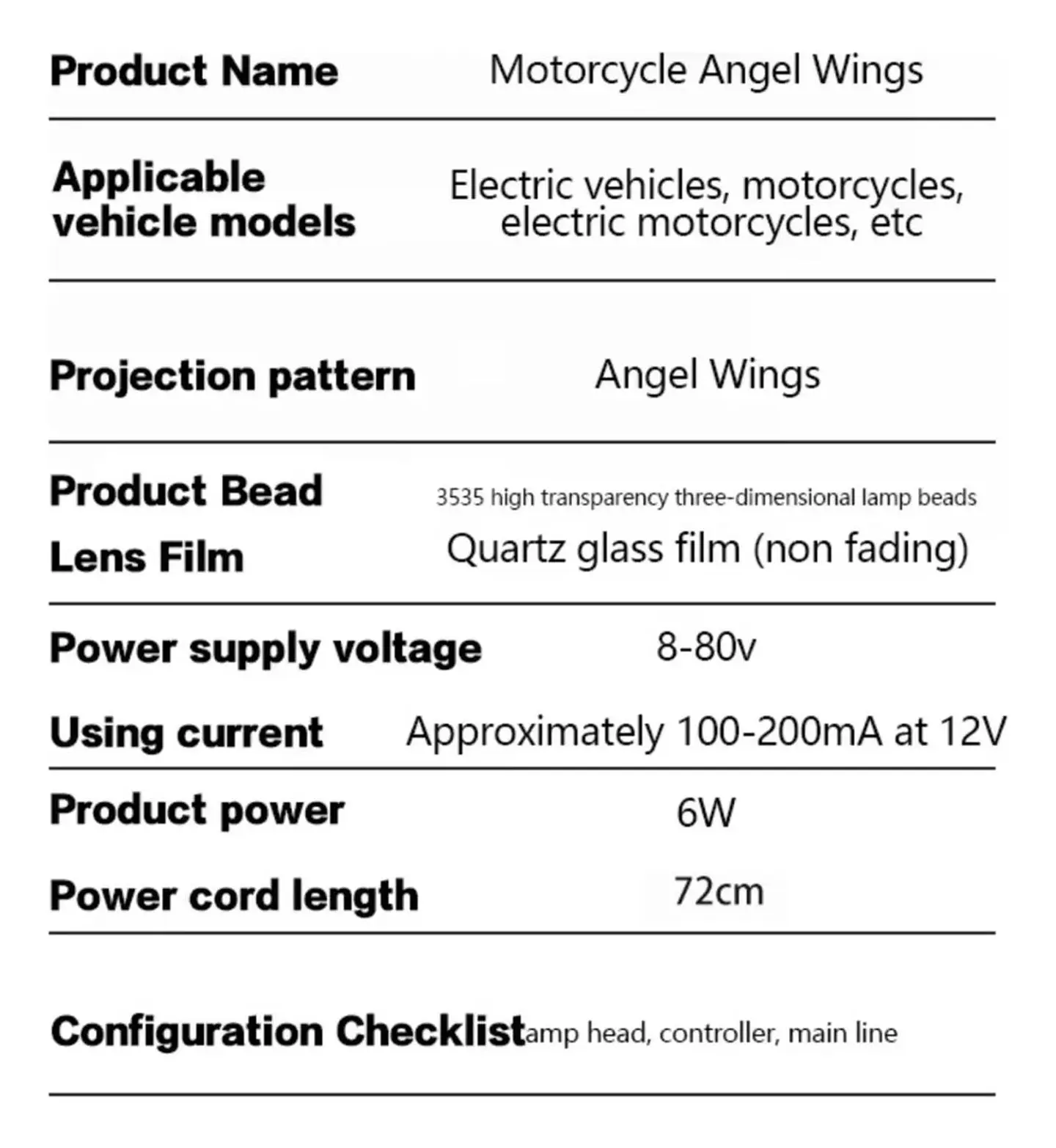 Par Proyeccion Led Motos Alas Camino Motocicleta 22