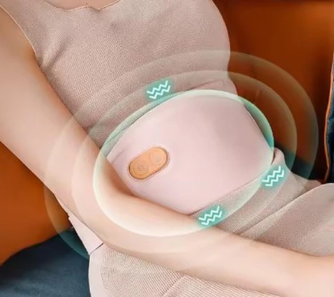 masajeador cinturon calor relajo menstrual recargable vibra de grapheno