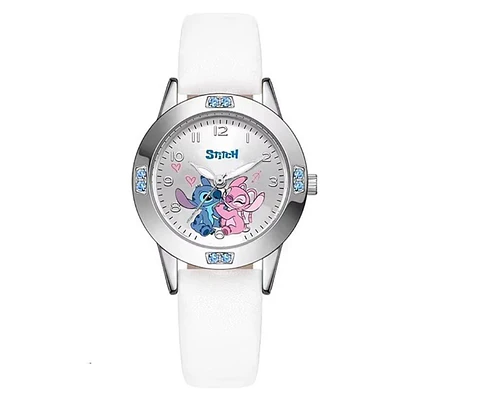Reloj Stitch color blanco para regalo