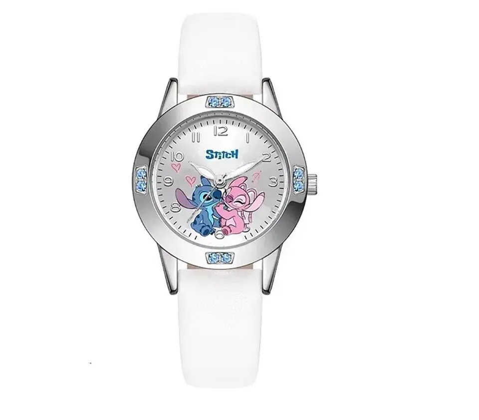 Reloj Stitch color blanco para regalo 1