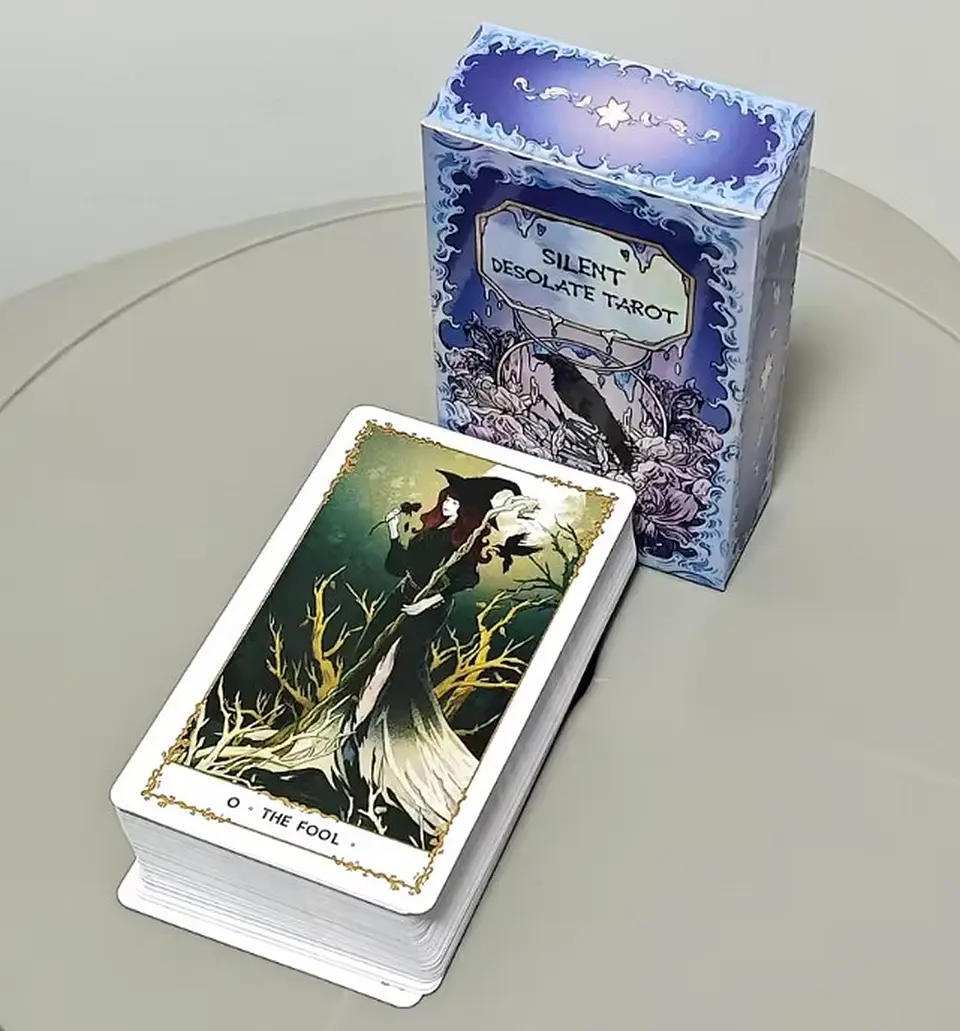 Tarot mazo Baraja de Tarot Desolate silenciosa 78 cartas 4