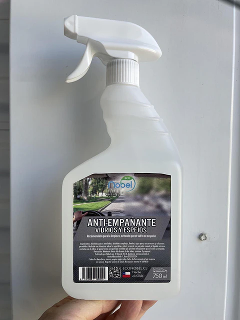 antiempañante para lentes auto vidrios 750 ml