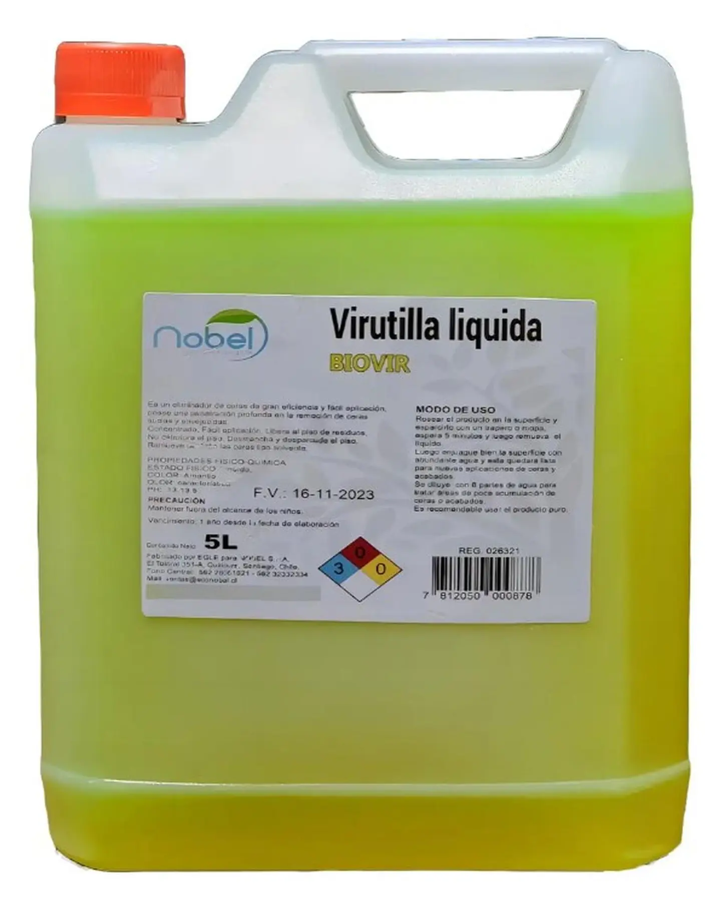 Virutilla Liquida Removedor De Cera para pisos 5 litros 1