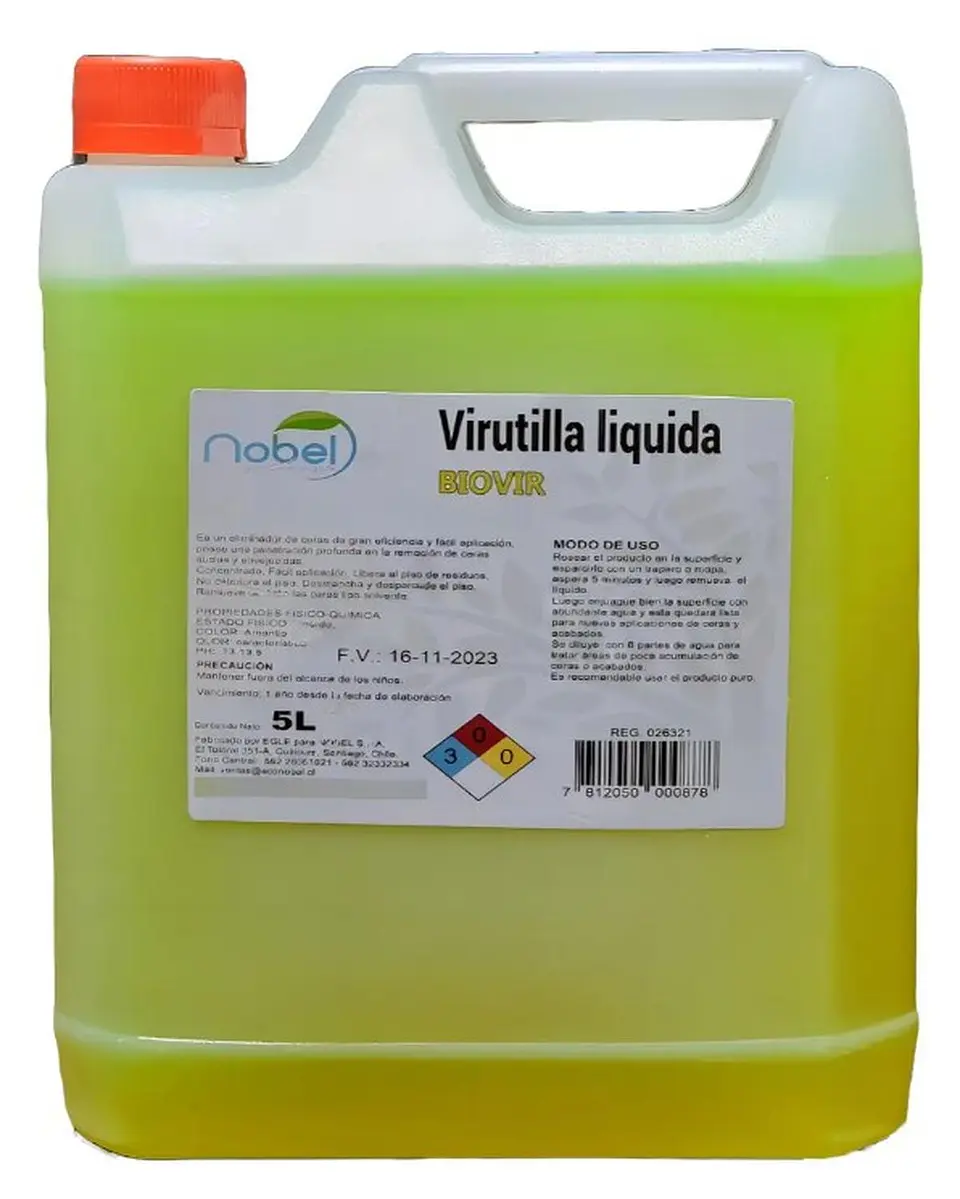 Virutilla Liquida Removedor De Cera para pisos 5 litros 1
