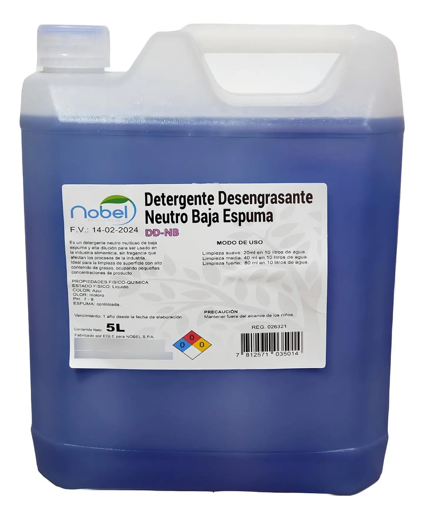 Detergente Neutro Limpiador Pasto Sintético 5 Litros 1