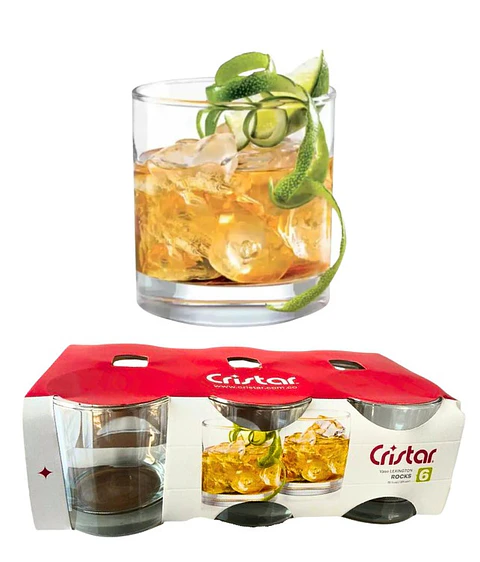 set de 6 vasos para wisky servir en eventos