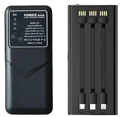 Powerbank 10000mah Carga Rapida Color Negro