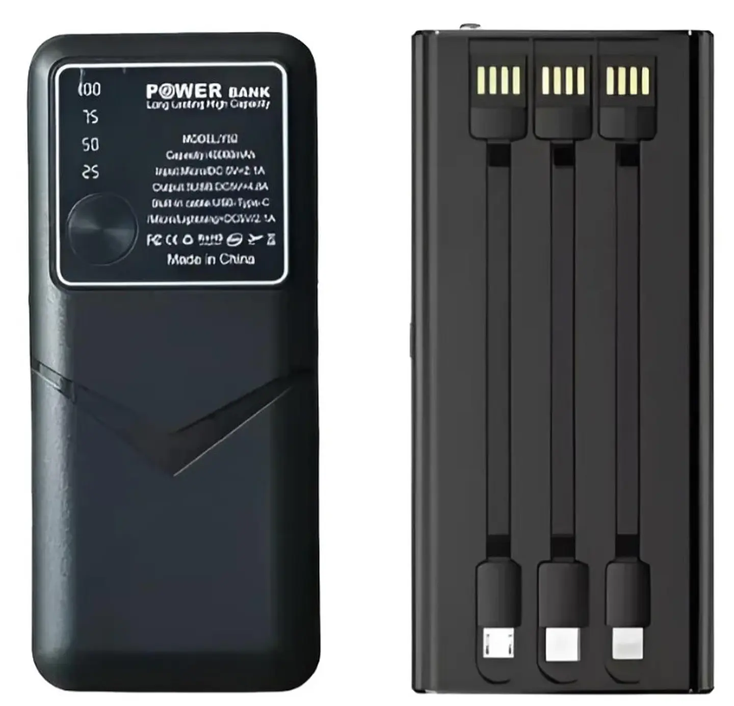 Powerbank 10000mah Carga Rapida Color Negro 1