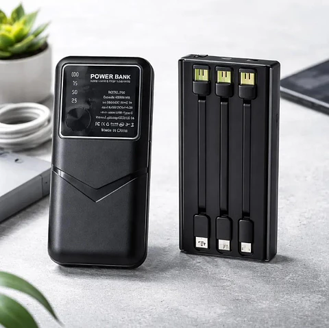 Powerbank 10000mah Carga Rapida Color Negro