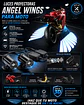 Par Proyeccion Led Motos Alas Camino Motocicleta - Miniatura 2