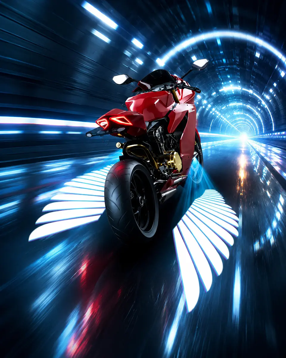 Par Proyeccion Led Motos Alas Camino Motocicleta 4