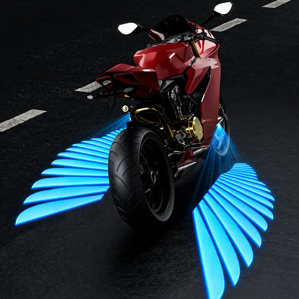 Par Proyeccion Led Motos Alas Camino Motocicleta 13