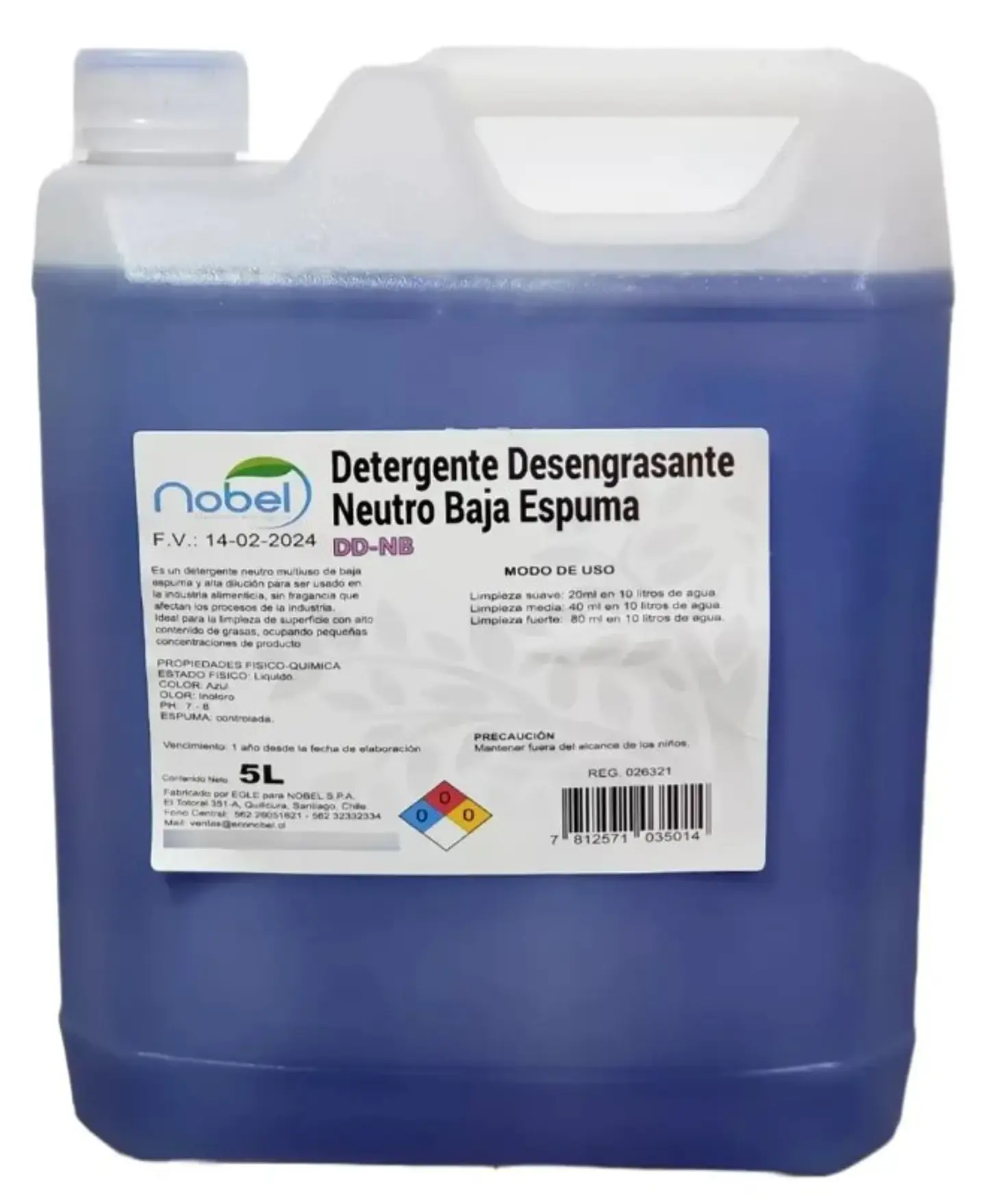 Detergente Desengrasante Pasto Sintetico Neutro 1