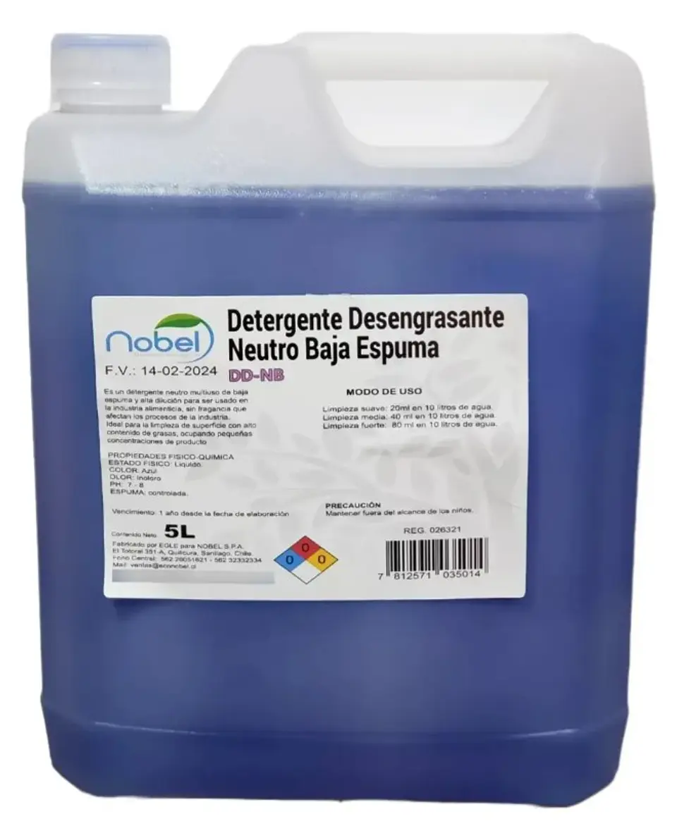 Detergente Desengrasante Pasto Sintetico Neutro 1