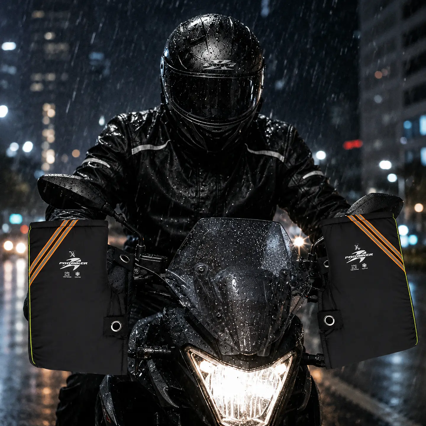 Guantes De Invierno Para Moto Cubre Puños para el frio y lluvia 4