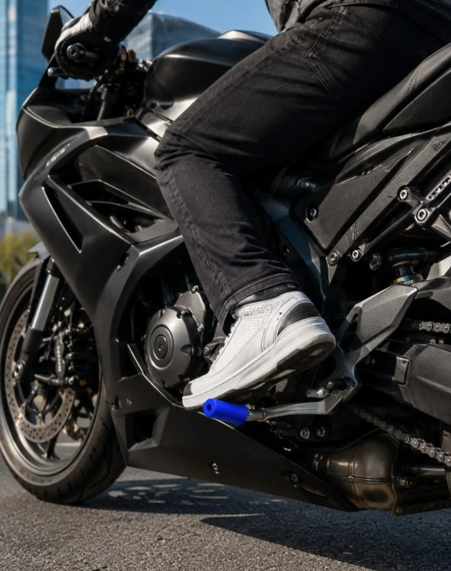 goma pata cambio moto para cuidar zapatos protector pata 2