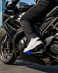 goma pata cambio moto para cuidar zapatos protector pata - Miniatura 2