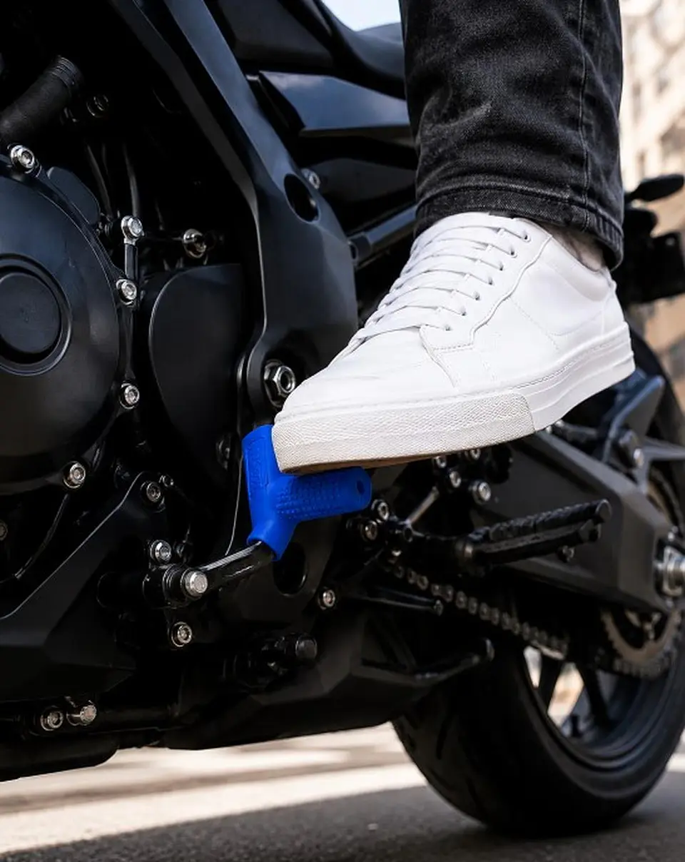 goma pata cambio moto para cuidar zapatos protector pata 4