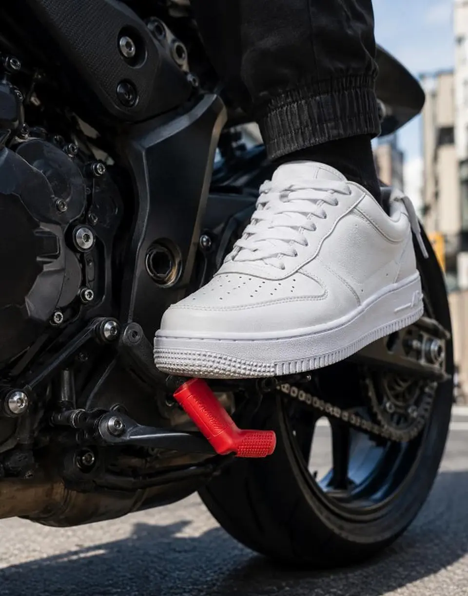 goma pata cambio moto para cuidar zapatos protector pata 7