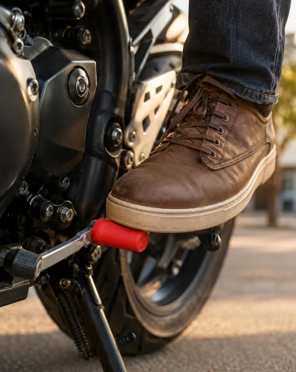 goma pata cambio moto para cuidar zapatos protector pata 8