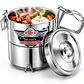 Termo de comida de acero inoxidable doble compartimento - Miniatura 2