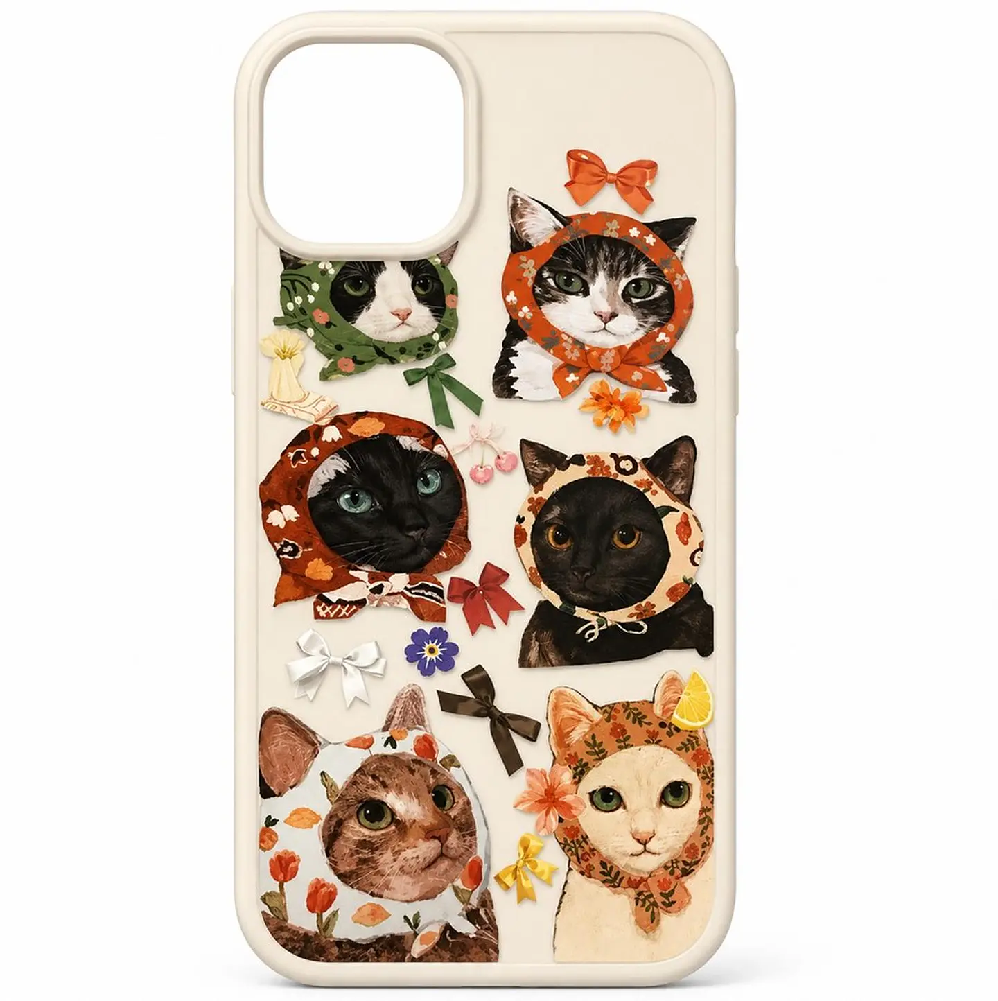 Carcasa Para iPhone Gatitos Gato Cariñositos Modelos Diseño Transparente iPhone 13. - 14 - 15 1