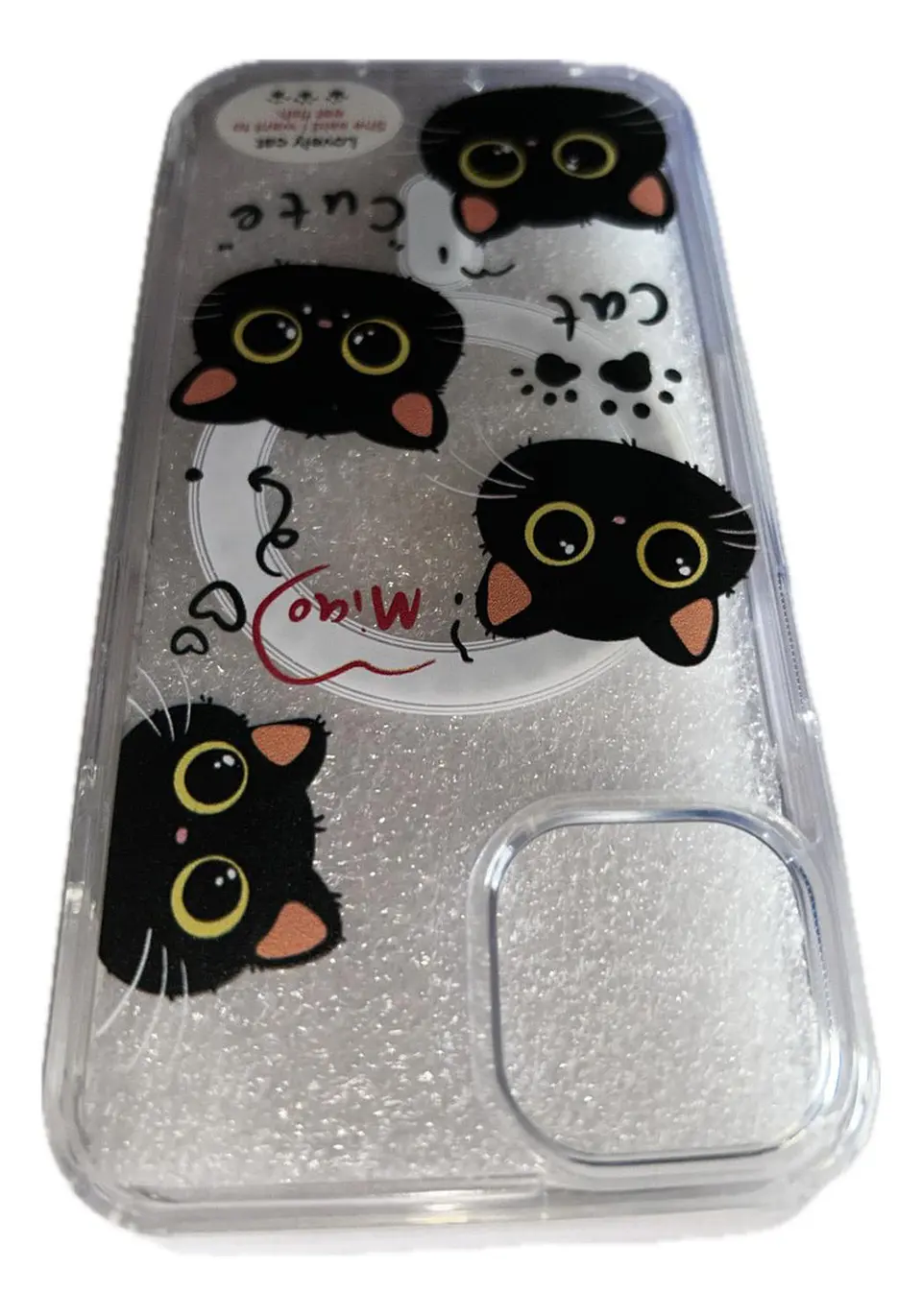 Carcasa iPhone Gatos Transparente/ iPhone 13-14-15 3