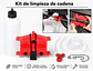 Kit moto limpia cadena desengrasante herramienta - Miniatura 2