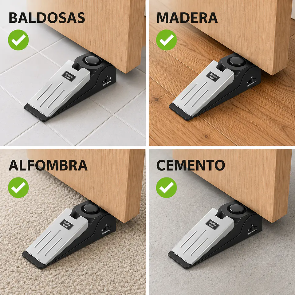 Alarma Tope Seguridad en la Puerta Antirrobo Ruidoso 4