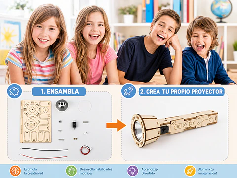 Linterna de juguete armable puzzle pintable