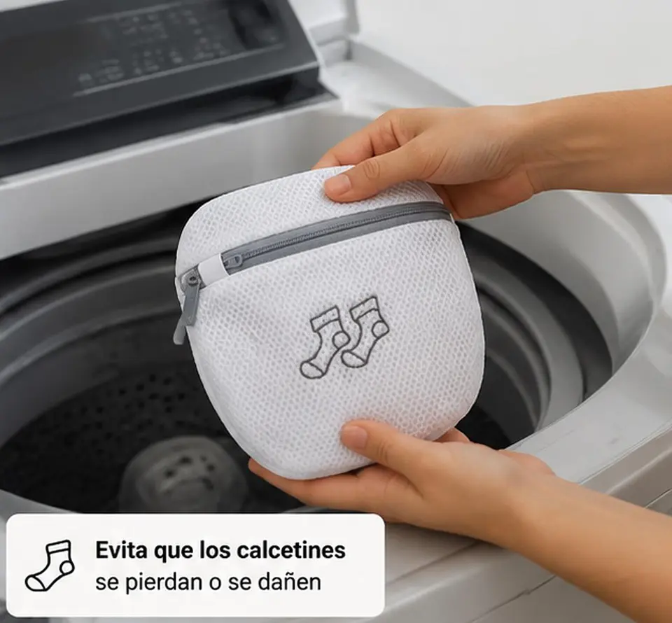 Bolsa De Lavado Malla Lavandería Para Ropa Delicada 4