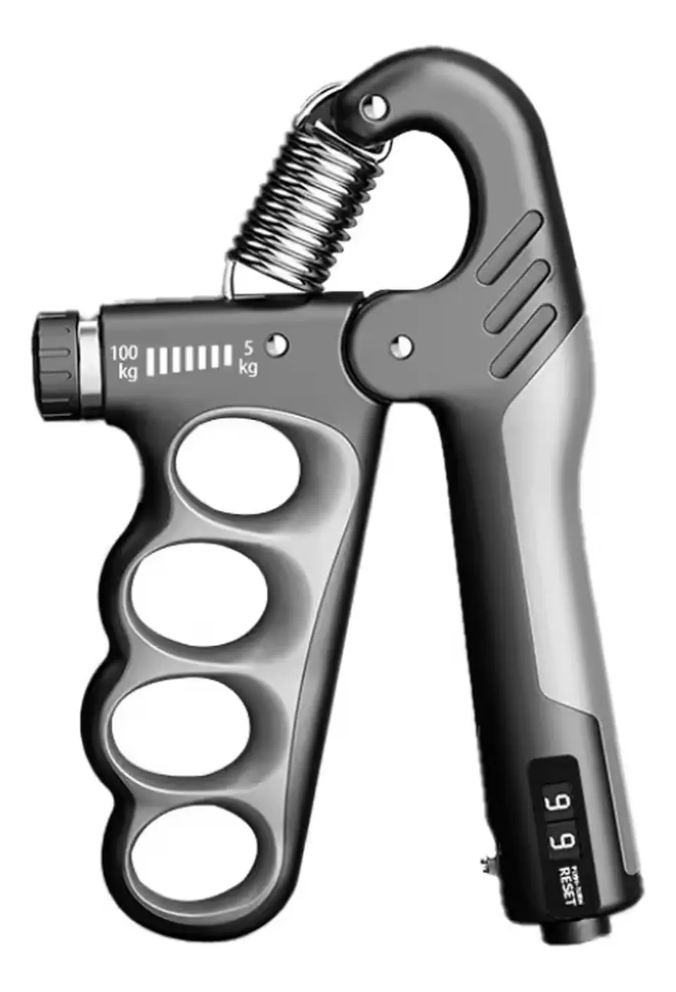 Ejercitador De Manos Hand Grip Fuerza Ajustable 5kg A 100kg Negro 1
