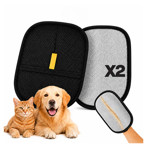 2 Guantes Quita Pelos Para Mascotas Perros Y Gatos