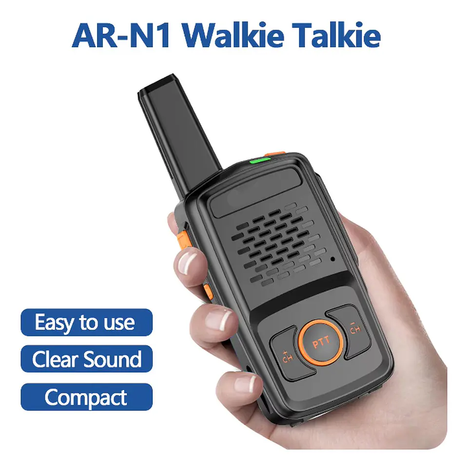 Radios Transmisor Walkie Talkie Negro Frecuencia 400-470mhz 4