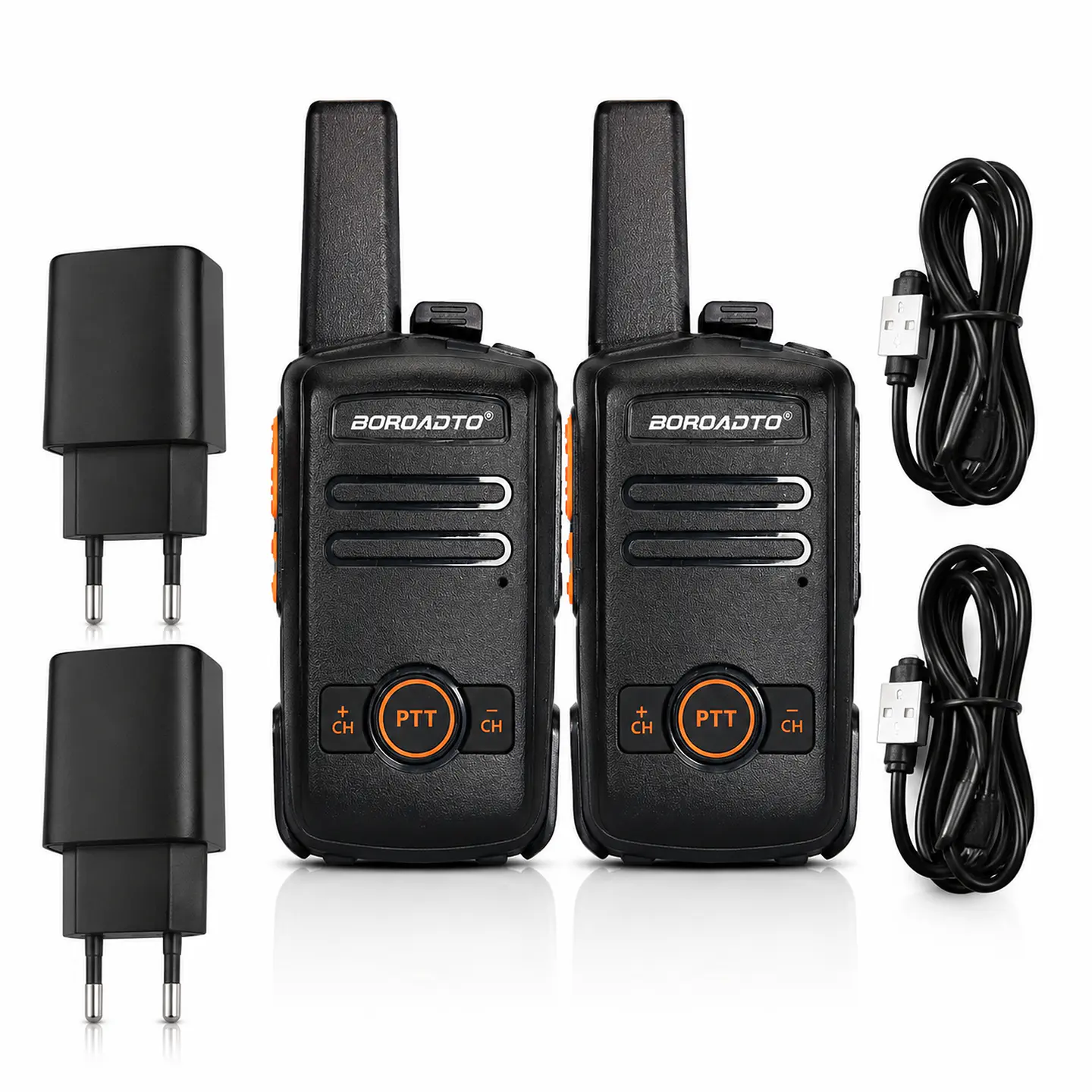 Radios Transmisor Walkie Talkie Negro Frecuencia 400-470mhz 5