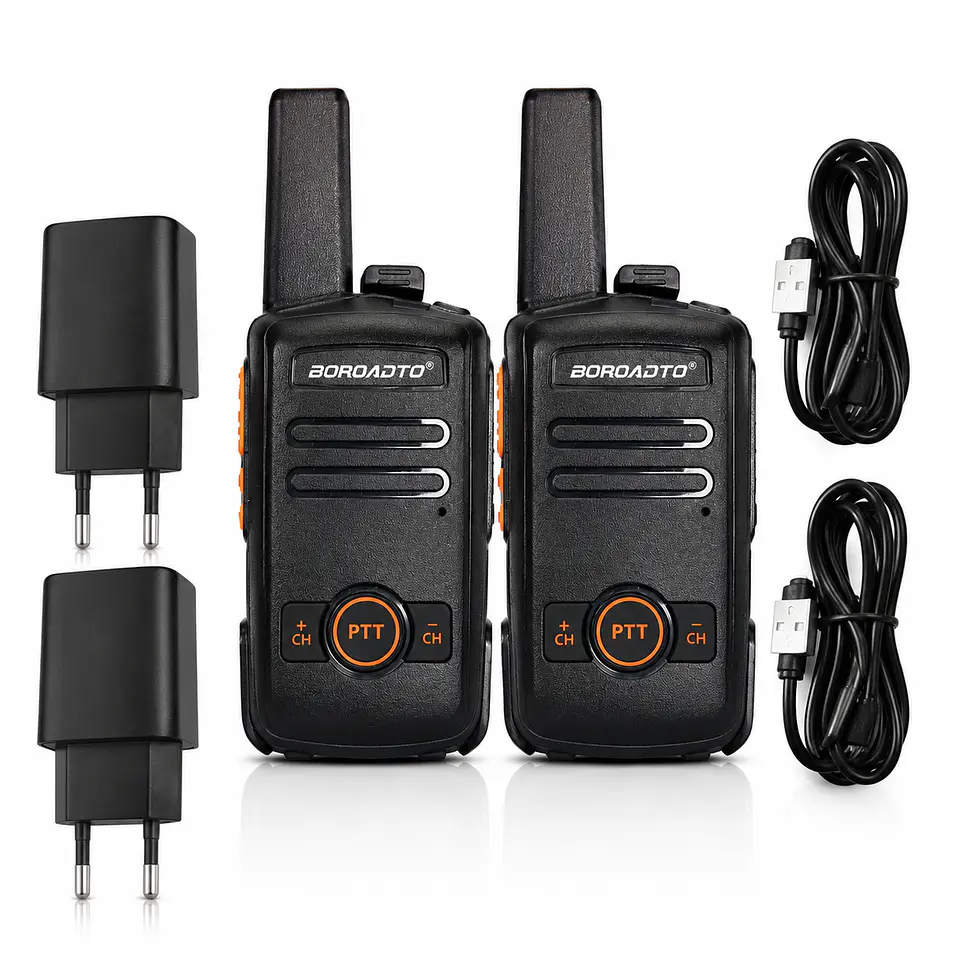 Radios Transmisor Walkie Talkie Negro Frecuencia 400-470mhz 5