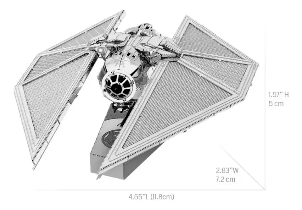 Rompecabezas Puzzle De Metal 3d Nave Tie Striker 3