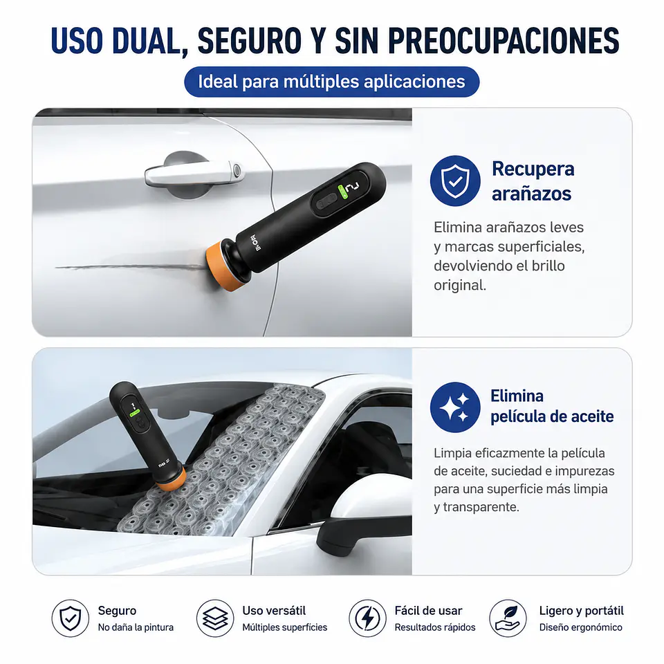 Pulidor Auto Quita Rayas Kit Para Rayones Superficiales 2