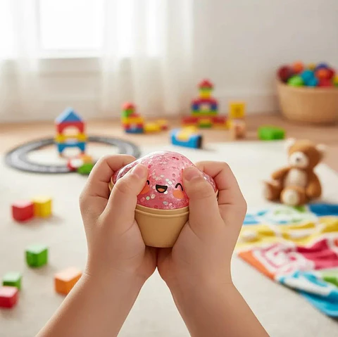 Slime Antiestres Regalo Squishy Slime Dumpling Kawaii Rosa Chicle