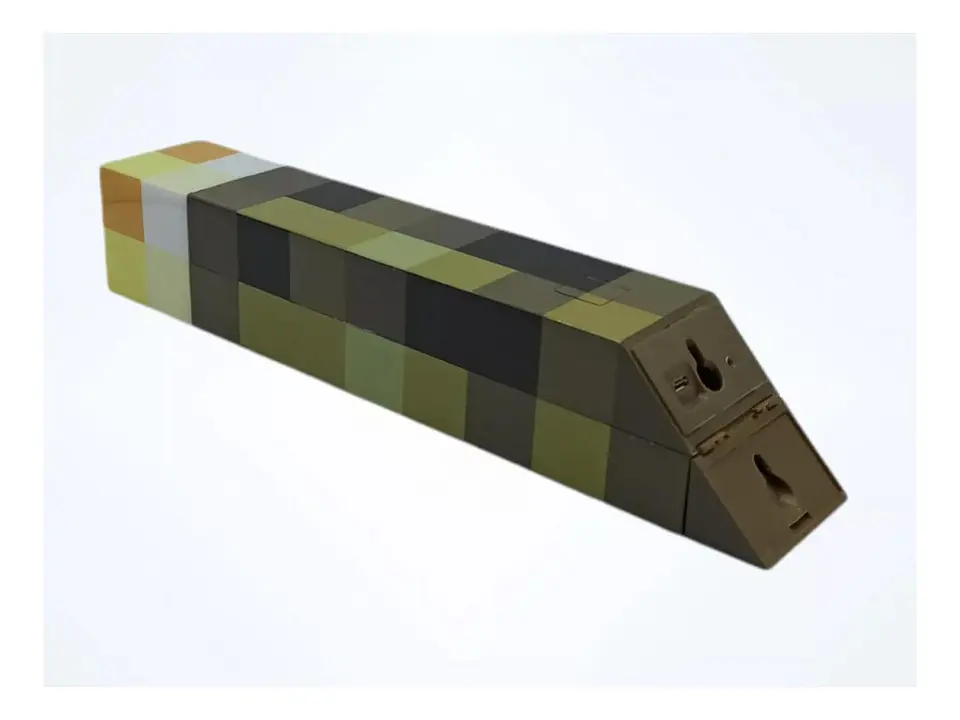 Lámpara Antorcha Minecraft Recargable 4 Colores En 1 Gamer 7