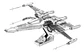 Poe Dameron's X-wing Fighter Puzzle 3d Metal Earth - Miniatura 1