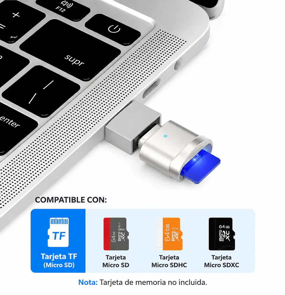 Lector De Tarjetas micro sd celular almacenamiento 4