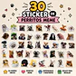 Sticker perrito meme 30 en pack para regalo - Miniatura 4