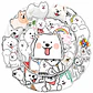 Sticker perritos samoyedo para pegar en todos lados - Miniatura 1