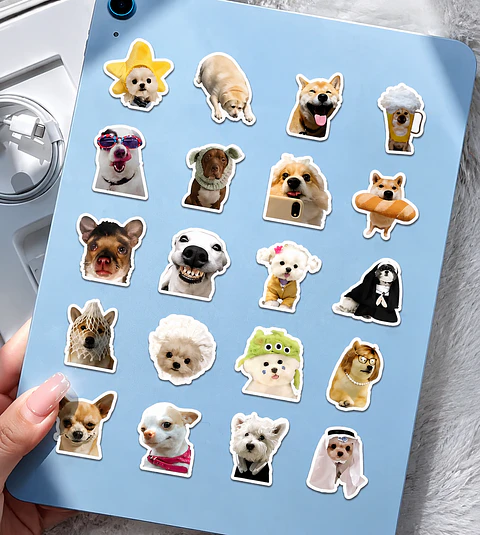 Sticker perrito meme 30 en pack para regalo