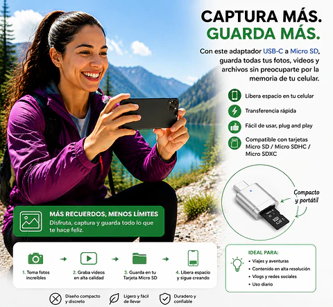 Lector De Tarjetas micro sd celular almacenamiento