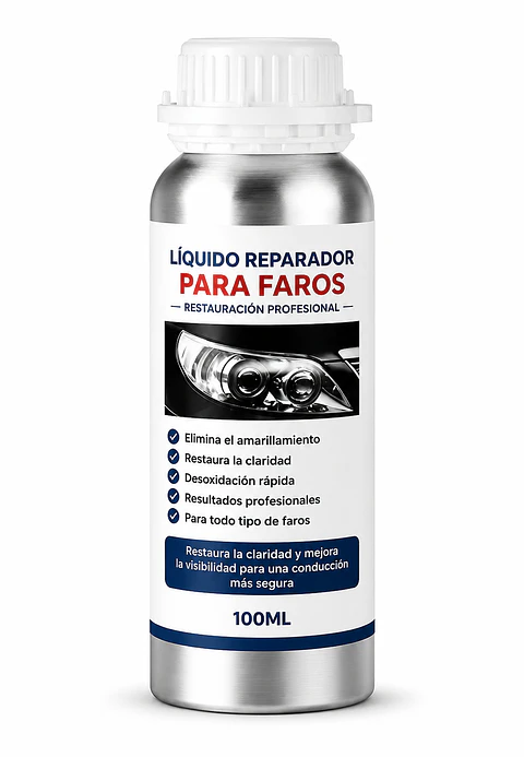 Foco Faro Auto Limpia Repara Restaura Pulir Rayones 100 Ml