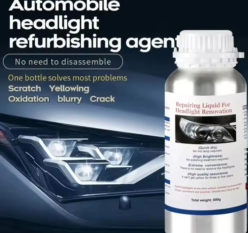 Foco Faro Auto Limpia Repara Restaura Pulir Rayones 50 Ml 5